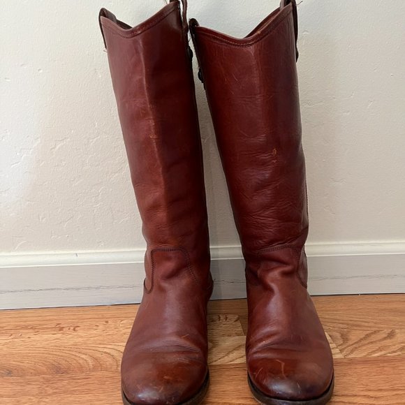 Frye Boots Melissa Style Size 8.5 (Color: Mahogony Brown) - Picture 5 of 5